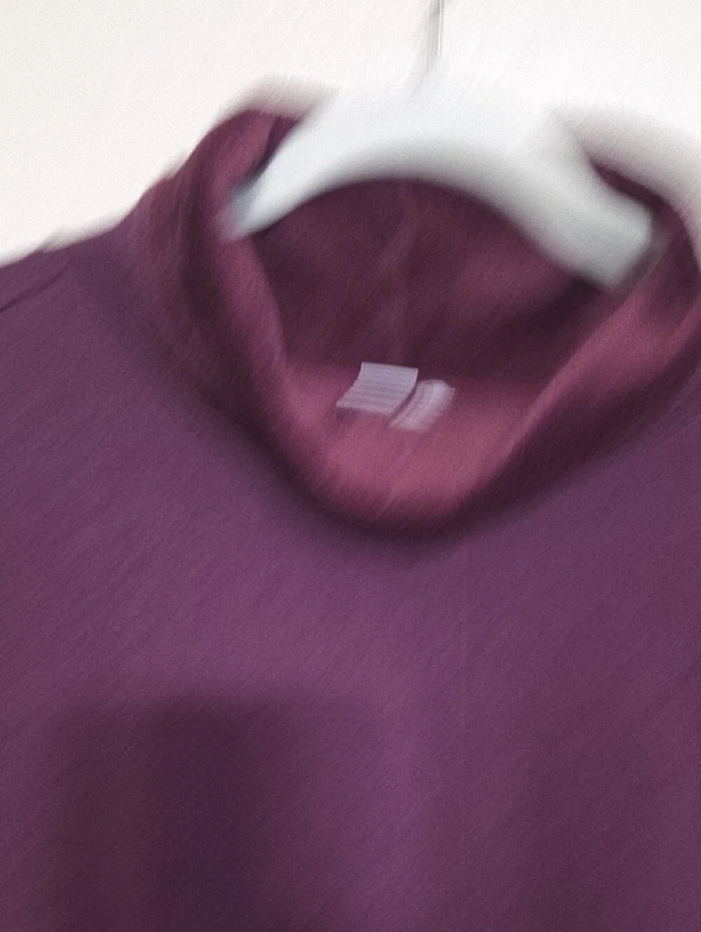 Athleta Women's Plum Thick Faux Furlined Turtleneck Pullover